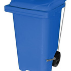 Contêiner Lixeira Plástico Injetado Com Rodas E Pedal 240 L