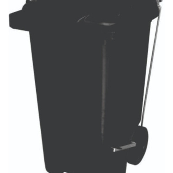 Contêiner Lixeira Plástico Injetado Com Rodas E Pedal 240 L