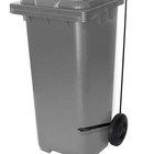 Contentor Plástico 120l Com Pedal Lateral (c120p) Preto