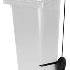 Contentor Plástico 120l Com Pedal Lateral (c120p) Preto