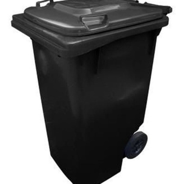 Contentor Plástico 120l Com Tampa C120p Lixeira Gari Jsn