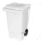 Contentor Plástico Lixeira Tipo Gari 240l Com Pedal Em Aço La