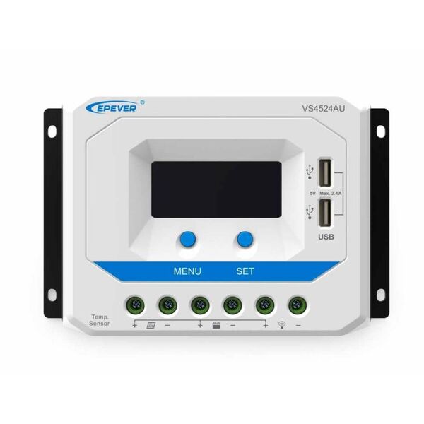 Controlador De Carga Epever Vs4524au Pwm 45a 12/24v