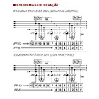 Controlador Fator De Potência Trifásico 220/380v 6 Estágios