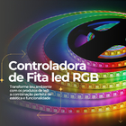 Controladora Fita De Led Rgb Touch 18a Sem Fio 12v/24v