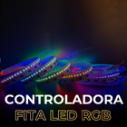 Controladora Fita De Led Rgb Touch 18a Sem Fio 12v/24v