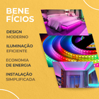 Controladora Fita De Led Rgb Touch 18a Sem Fio 12v/24v