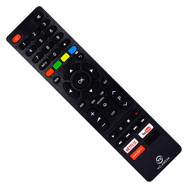 Controle Compatível Com Tv Philco Com Botão Netflix / Globo P