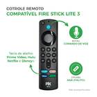 Controle Remoto Comando De Voz Compatível Fire Stick Lite 3