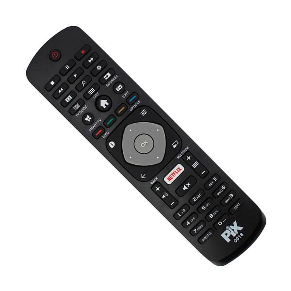 Controle Remoto Compatível Philips Led Tecla Smart E Netflix