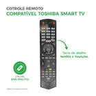Controle Remoto Compatível Toshiba Ct-95017 Smart Tv