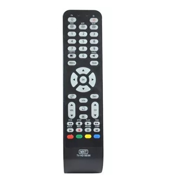 Controle Remoto Mxt 01270 Receptor Digital Oi Tv Hd Ses6