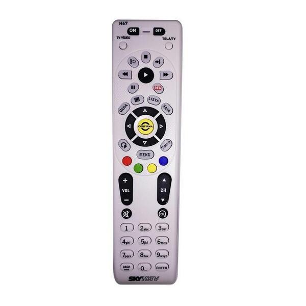 Controle Remoto Para Sky Hdtv H67 Hd Plus Mxt