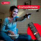 Controle Remoto Para Tv Tcl Semp Smart Globoplay Netflix + 2