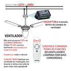 Controle Remoto Universal Infravermelho Sem Fio para Ventilad