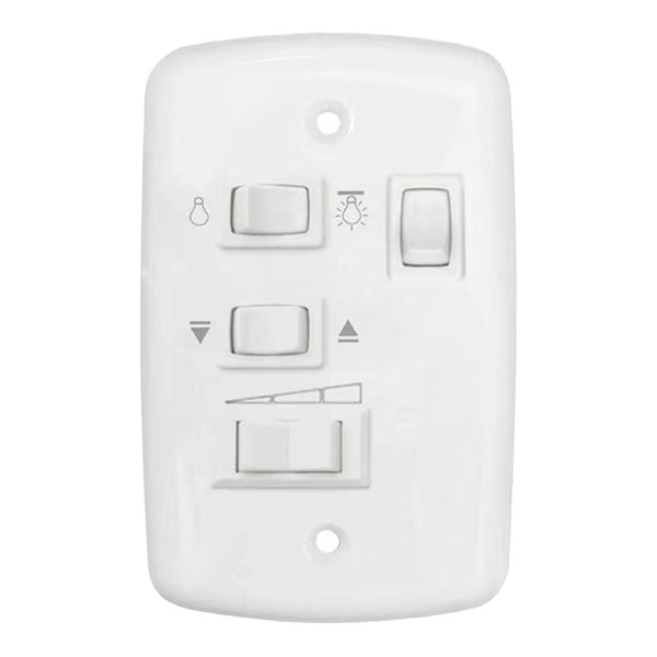 Controle Ventilador De Teto 4x2 C/ Capacitor 127v 2 Interrup