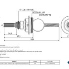 Conversor Adaptador Registro Gaveta 3/4" Docol Acabamento Dec