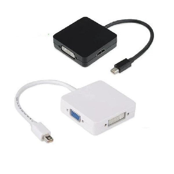Conversor Mini Displayport 3x1  Vga , Dvi, Hdmi Tebera