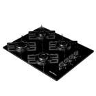 Cooktop 4 Bocas a Gás de Vidro Preto Bivolt BCT04A Britânia