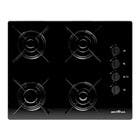 Cooktop 4 Bocas a Gás de Vidro Preto Bivolt BCT04A Britânia