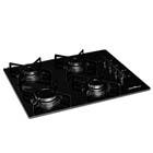 Cooktop 4 Bocas a Gás de Vidro Preto Bivolt BCT04A Britânia