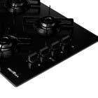 Cooktop 4 Bocas a Gás de Vidro Preto Bivolt BCT04A Britânia