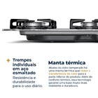 Cooktop 4 Bocas a Gás de Vidro Preto Bivolt BCT04A Britânia