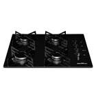 Cooktop 4 Bocas a Gás de Vidro Preto Bivolt BCT04A Britânia