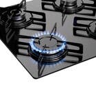 Cooktop 4 Bocas a Gás de Vidro Preto Bivolt BCT04A Britânia