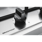 Cooktop 2 Bocas A Gás Brastemp Inox Com Trempe De Ferro Fundi