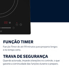 Cooktop 2 Bocas Indução com Painel Touch Vidro Preto 220V 2 em 1 OTOP202 Oster