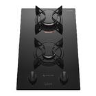 Cooktop 2 Bocas Preto Mesa De Vidro Atlas U Top Bivolt