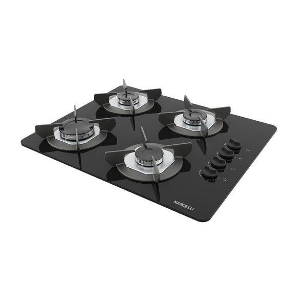 Cooktop 4 Boca Mesa De Vidro Safe Preto