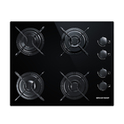 Cooktop 4 Bocas a Gás Bivolt Vidro Preto Brastemp