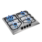 Cooktop 4 Bocas a Gás com Grades Duplas de Ferro Fundido Automático Inox Bivolt Experience KE4XC Electrolux