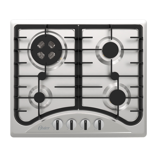 Cooktop 4 Bocas a Gás Semiprosfissional com Acendimento Automático Inox Bivolt OTOP601 Oster