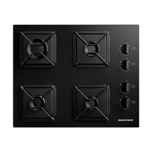 Foto de Cooktop 4 Bocas a Gás Preto Bivolt BDD61BEUNA Brastemp