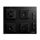 Cooktop 4 Bocas a Gás com Grades de Ferro Fundido e Chamas Especiais Automático Vidro Preto Bivolt BDS62AEUNA Brastemp