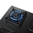 Cooktop 4 Bocas a Gás com Grades de Ferro Fundido e Chamas Especiais Automático Vidro Preto Bivolt BDS62AEUNA Brastemp