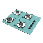 Cooktop 4 Bocas Chamalux Ultra Chama Em Arame - Turquesa