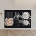 Cooktop 4 Bocas Indução Vidro Preto 220V Design Collection Duo 4EI Tramontina