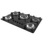 Cooktop 5 Boca Com Mesa De Vidro Tripla Chama Safe Preto