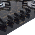 Cooktop 5 Bocas A Gás Chamalar Premium Mesa De Vidro Ultra Ch