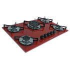Cooktop 5 Bocas A Gás Chamalar Premium Tripla Chama Mesa De V