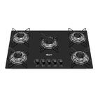 Cooktop 5 Bocas A Gás Clarice Mega Chama Preto – Bivolt