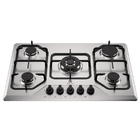 Cooktop 5 Bocas a Gás com Grades Duplas de Ferro Fundido Automático Inox Bivolt Experience KE5XC Electrolux