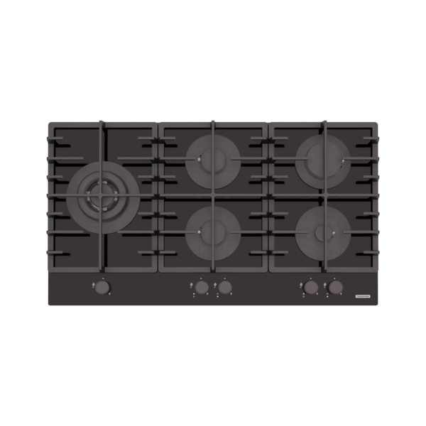 Cooktop 5 Bocas a Gás Automático Vidro Preto Bivolt Penta Plus 5GG Tramontina