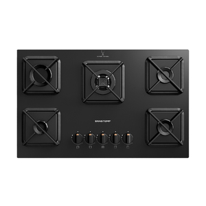 Foto de Cooktop 5 Bocas a Gás Preto Bivolt BDS75AEUNA Brastemp