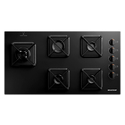 Cooktop 5 Bocas a Gás Automático Vidro Preto Bivolt Eclipse BDS85AEUNA Brastemp