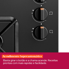 Cooktop 5 Bocas a Gás Automático Vidro Preto Bivolt Eclipse BDS85AEUNA Brastemp